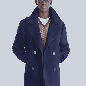 J. Crew Mens Peacoat with Primaloft. Size Large